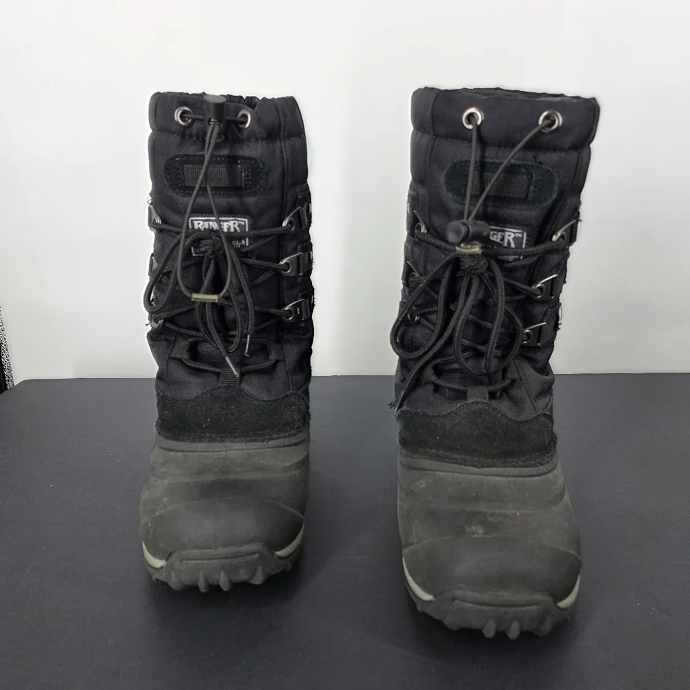 Ranger Men's Size 6 Winter Boots Black Tundra II Waterproof Insulated Snow